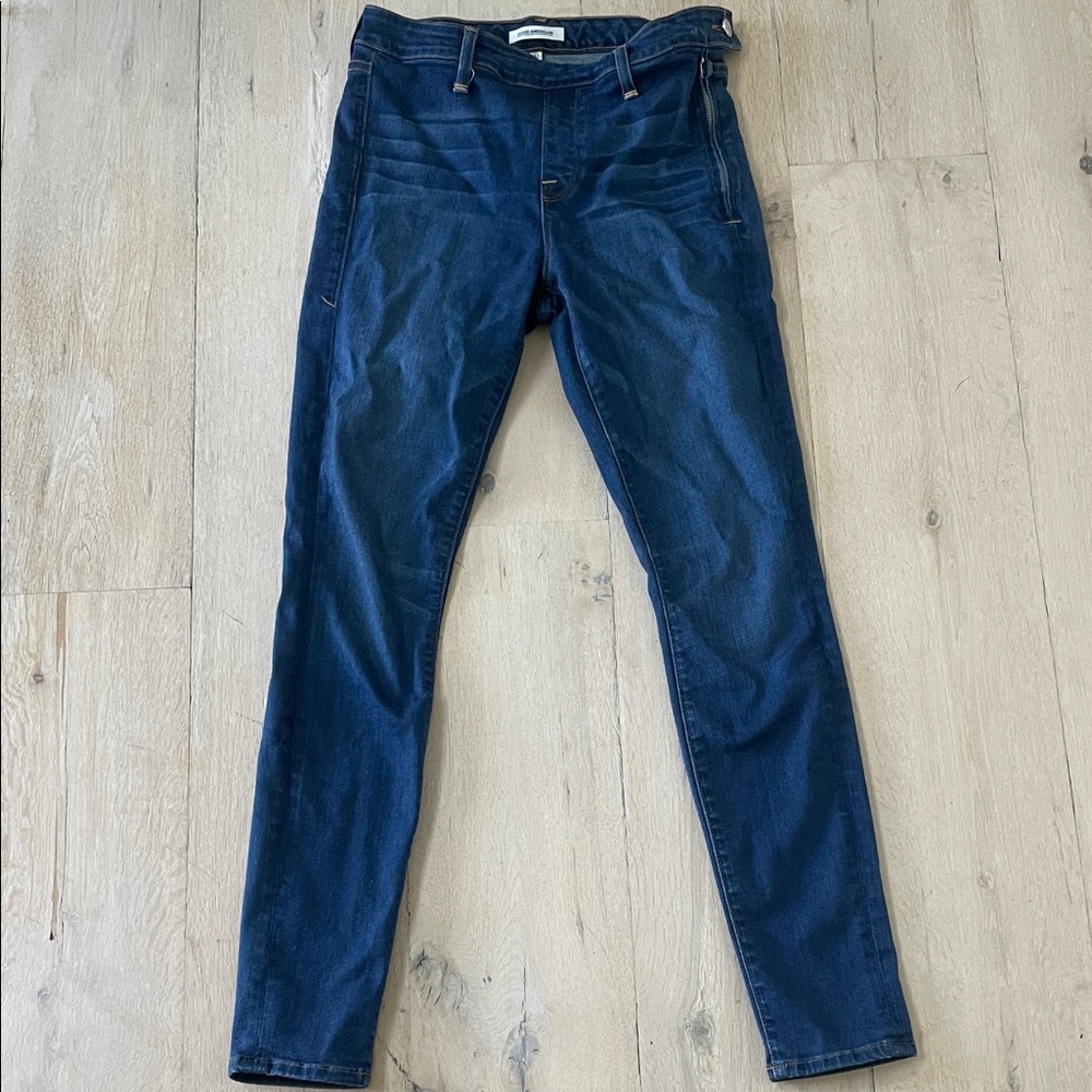 Good American Side Zip Stretch Skinny Jean Size 6/28